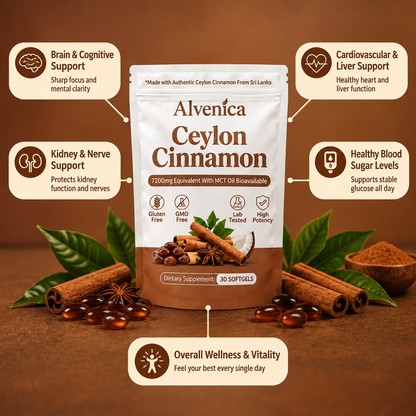 Ceylon Cinnamon 7200mg with MCT Oil